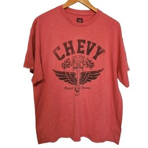 Chevy 1911 Speed & Power Graphic T-Shirt Red Official GM Licensed XL Cotton/Poly